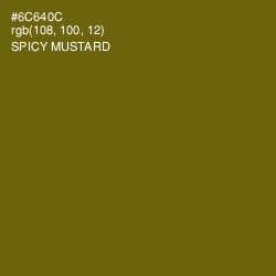 #6C640C - Spicy Mustard Color Image
